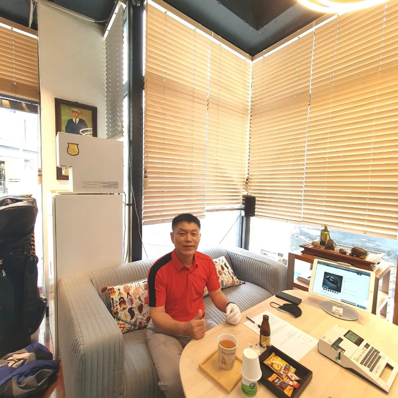 이수원님의 스크린골프 모습