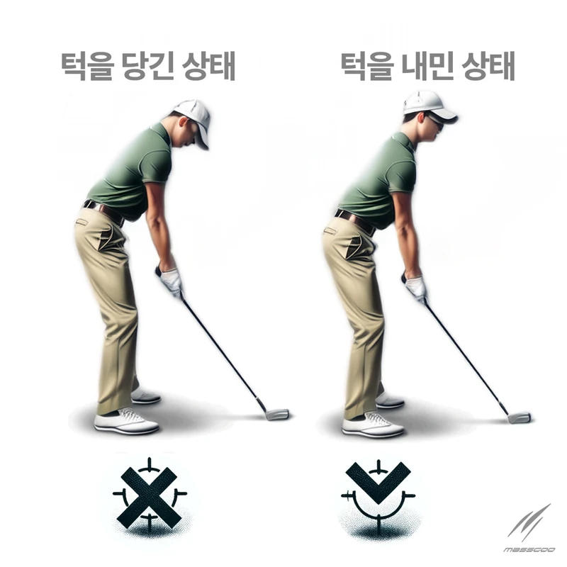 시니어 골퍼를 위한 비거리 증가: 올바른 턱 위치 설정 방법