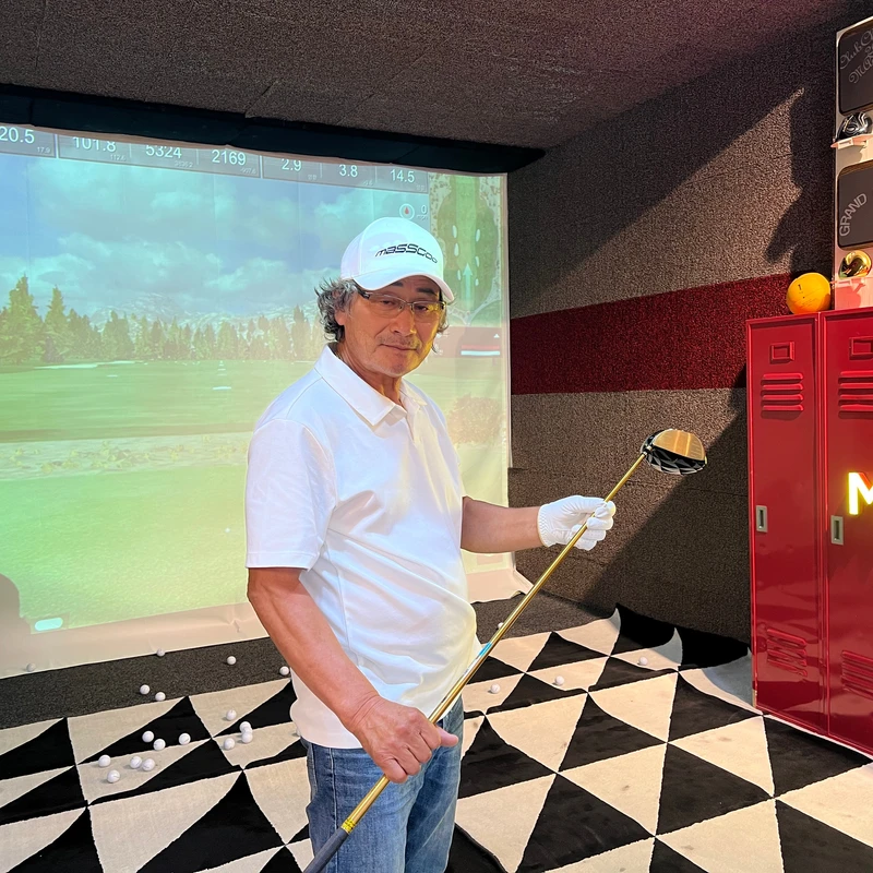 골프 클럽 사용 모습